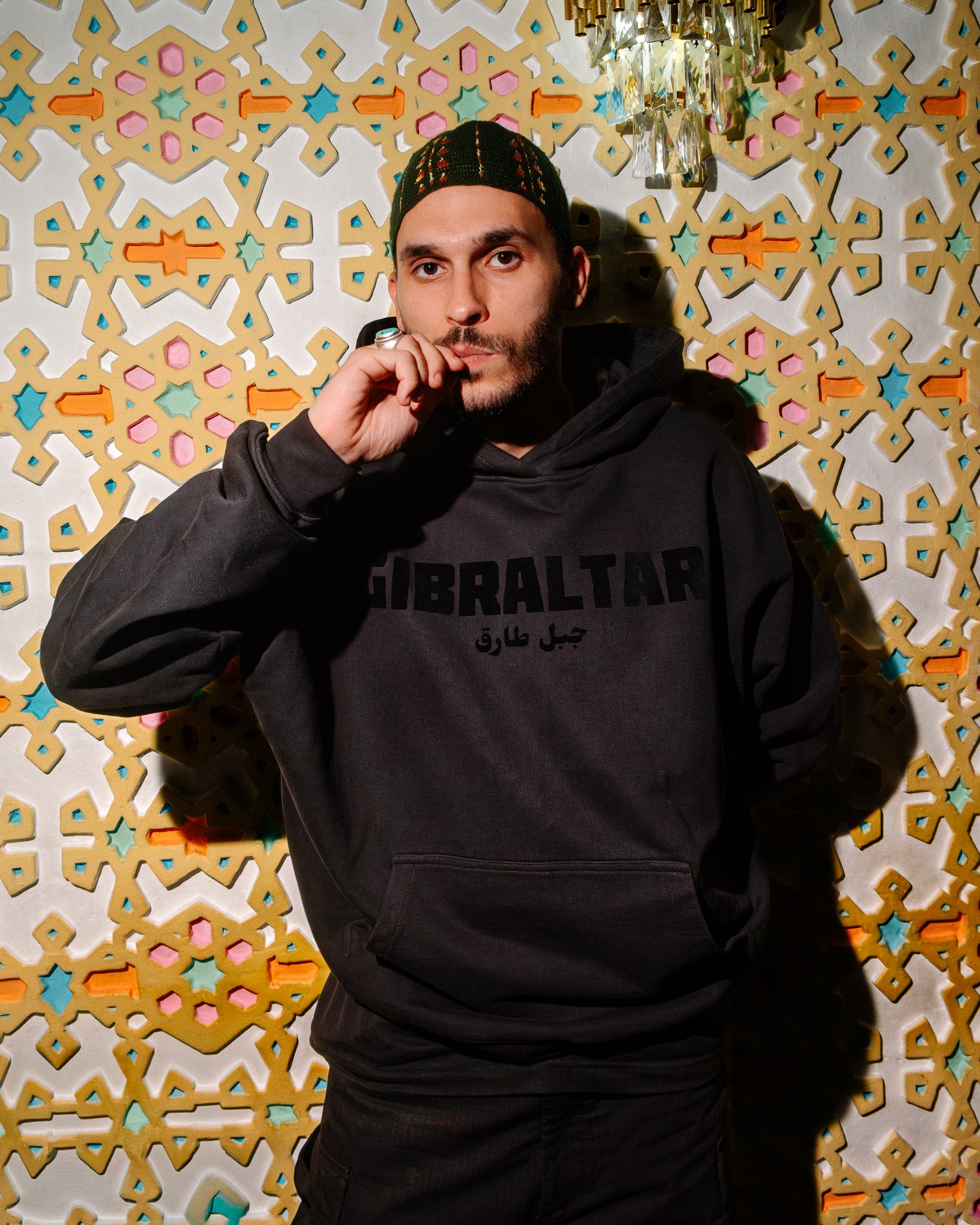 FROM HERE AND THERE HOODIE - FULL BLACK